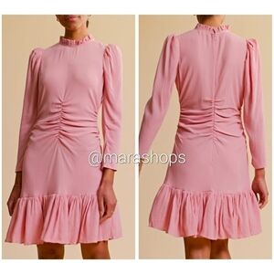 ByTimo Ruffle Collar Long Sleeve Mini dress